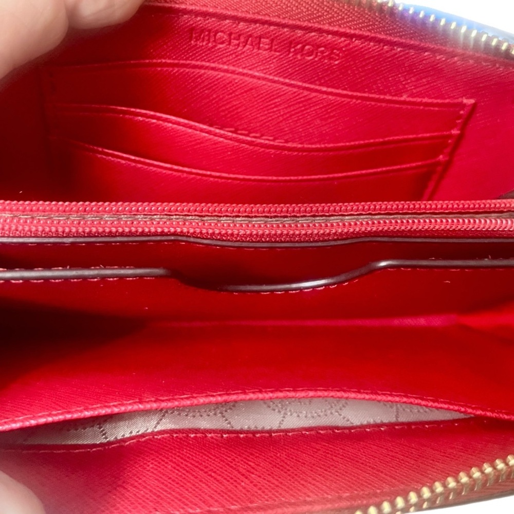 Michael Kors Red and Gold Wristlet w/COA - Picture 4 of 4